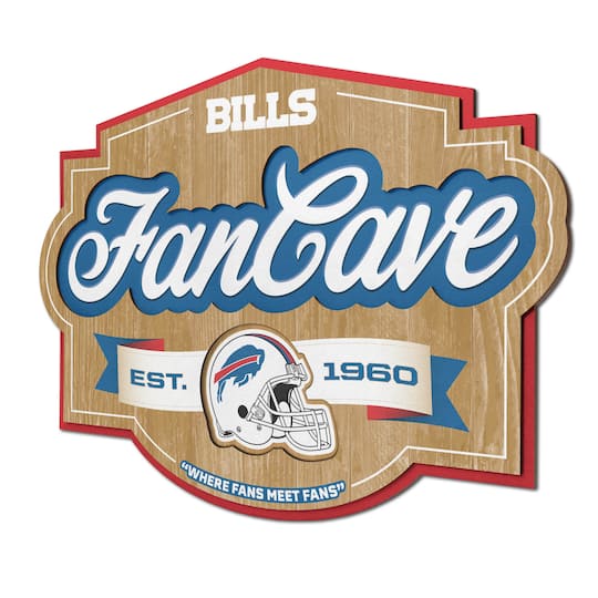 NFL Fan Cave Sign By Youthefan in Buffalo Bills | 17" x 12.5" | Michaels®
